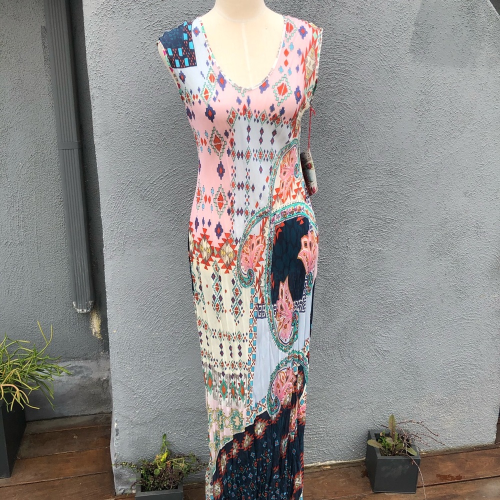 Johnny Was multicolored maxi dress new with tag